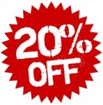 20 percent off