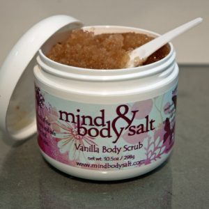 10 ounce tub of Vanilla Body Scrub