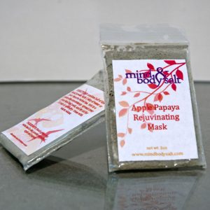 0.5 ounce bag of Apple Papaya Rejuvenating Face Mask powder