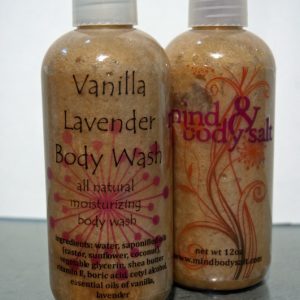 12 ounce bottle of Vanilla Lavender Body Wash