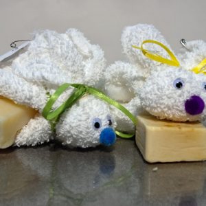 terry cloth bunny scrub a Lovey