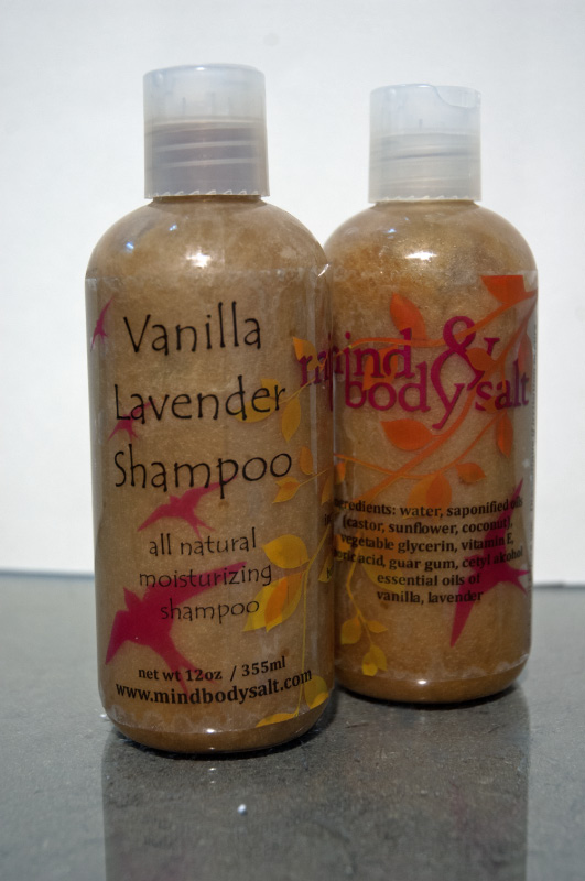 12 ounce bottle of Vanilla Lavender Shampoo