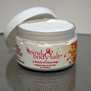 2 ounce tub of Citrus Sage Whipped Shea Butter