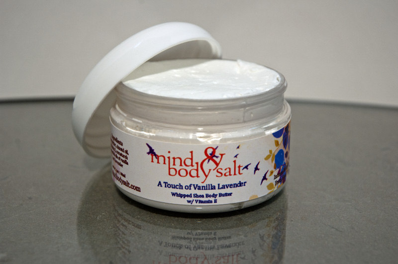 2 ounce tub of Vanilla Lavender Whipped Shea Butter