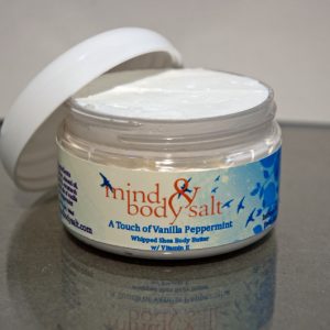 2 ounce tub of Vanilla Peppermint Whipped Shea Butter