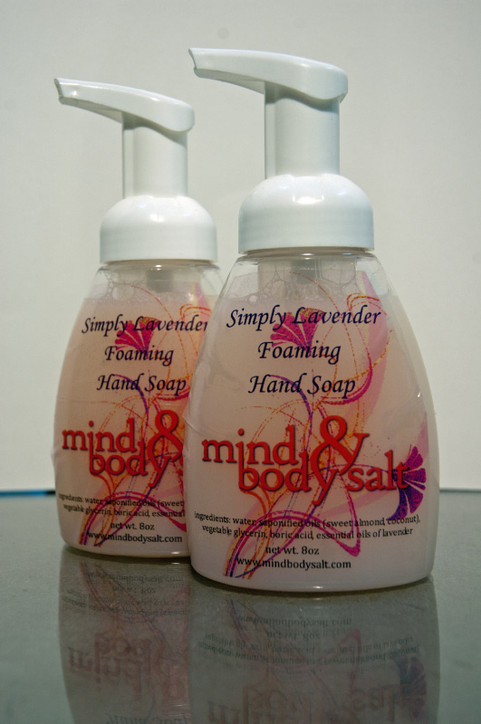 8 ounce foamer bottle of Simply Lavender Hand Soap
