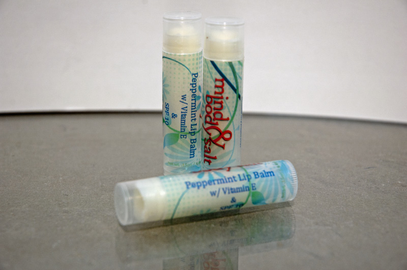 0.15 ounce tube of Peppermint Lip Balm