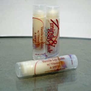 0.15 ounce tube of Vanilla Lip Balm