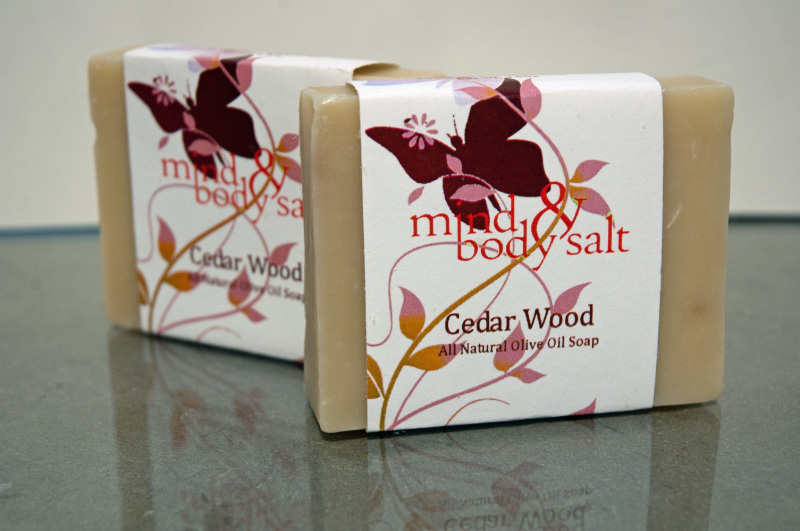 4.5 ounce bar of Cedar Wood Soap