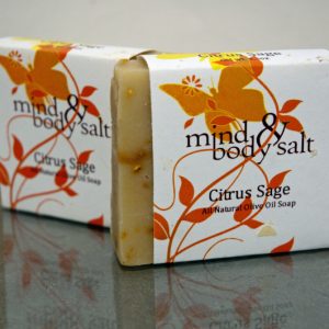 4.5 ounce bar of Citrus Sage Soap