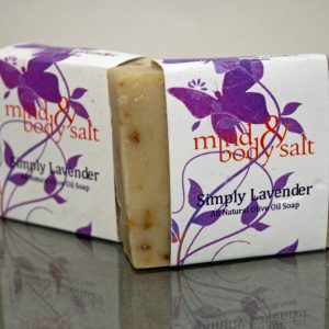 4.5 ounce bar of Simply Lavender Soap