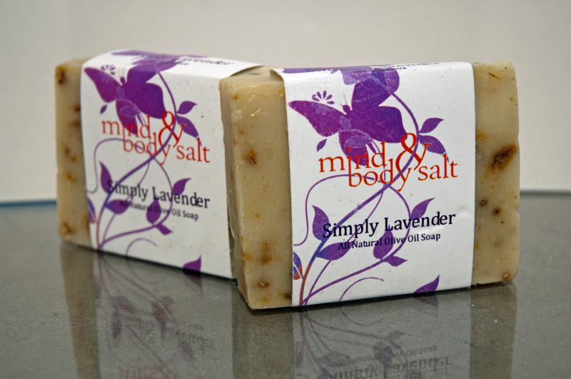4.5 ounce bar of Simply Lavender Soap