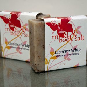 4.5 ounce bar of Licorice Whip Soap