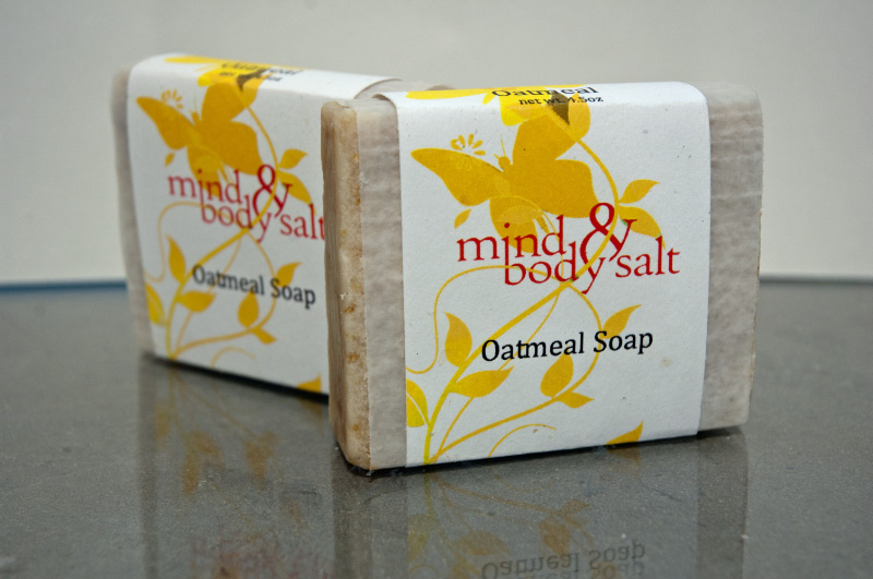 4.5 ounce bar of Oatmeal Soap