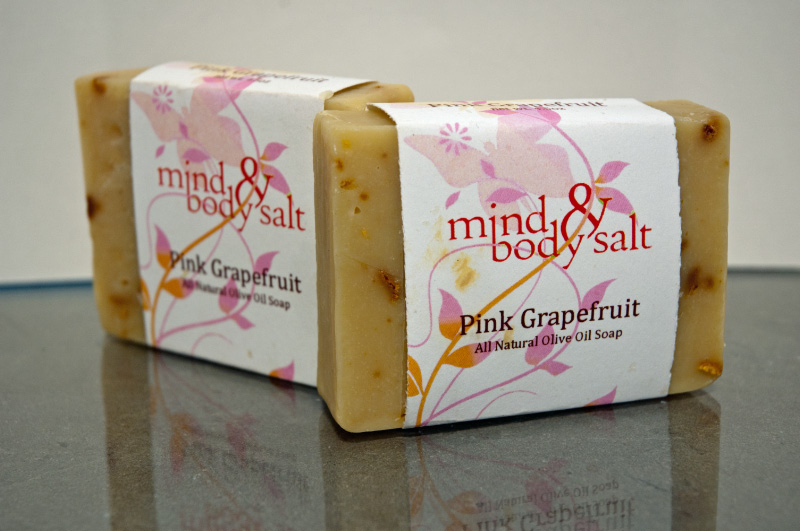 4.5 ounce bar of Pink Grapefruit Soap