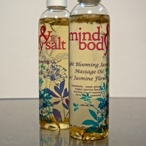 8 ounce bottle of Night-Blooming Jasmine Massage Oil